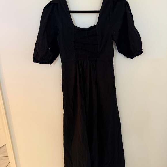 A New Day Short Sleeve Midi Dress cottage core crunchy granola milkmaiden - Picture 4 of 4